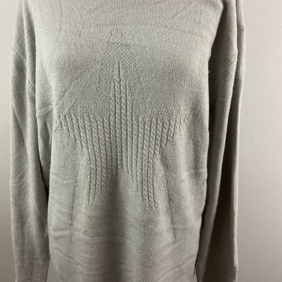 NWT WIT & WISDOM Grey Crew Neck‎ Star Sweater (XL) - Picture 3 of 9